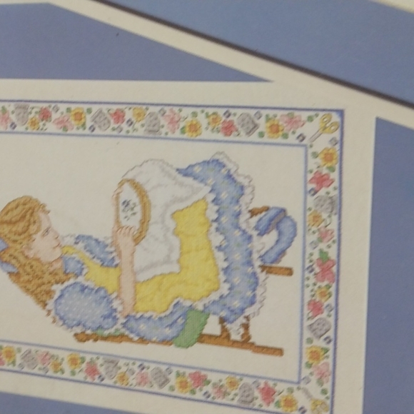 Mommy's Little Cross Stitcher cross stitch pattern only - Picture 4 of 11